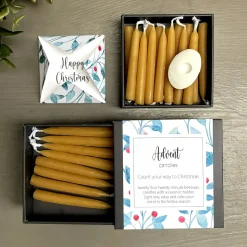 Cotton & Grey Advent Candles - Berry