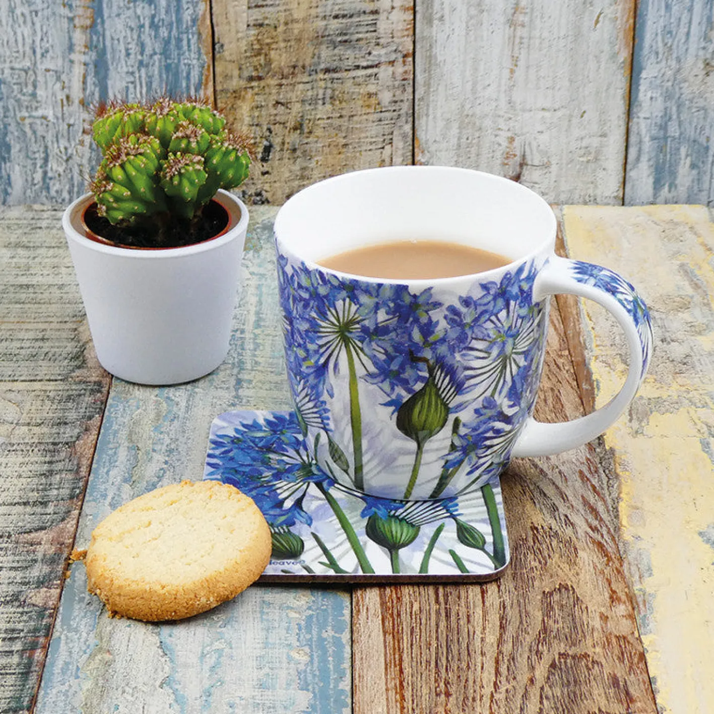 Emma Ball Agapanthus Bone China Mug (Boxed)