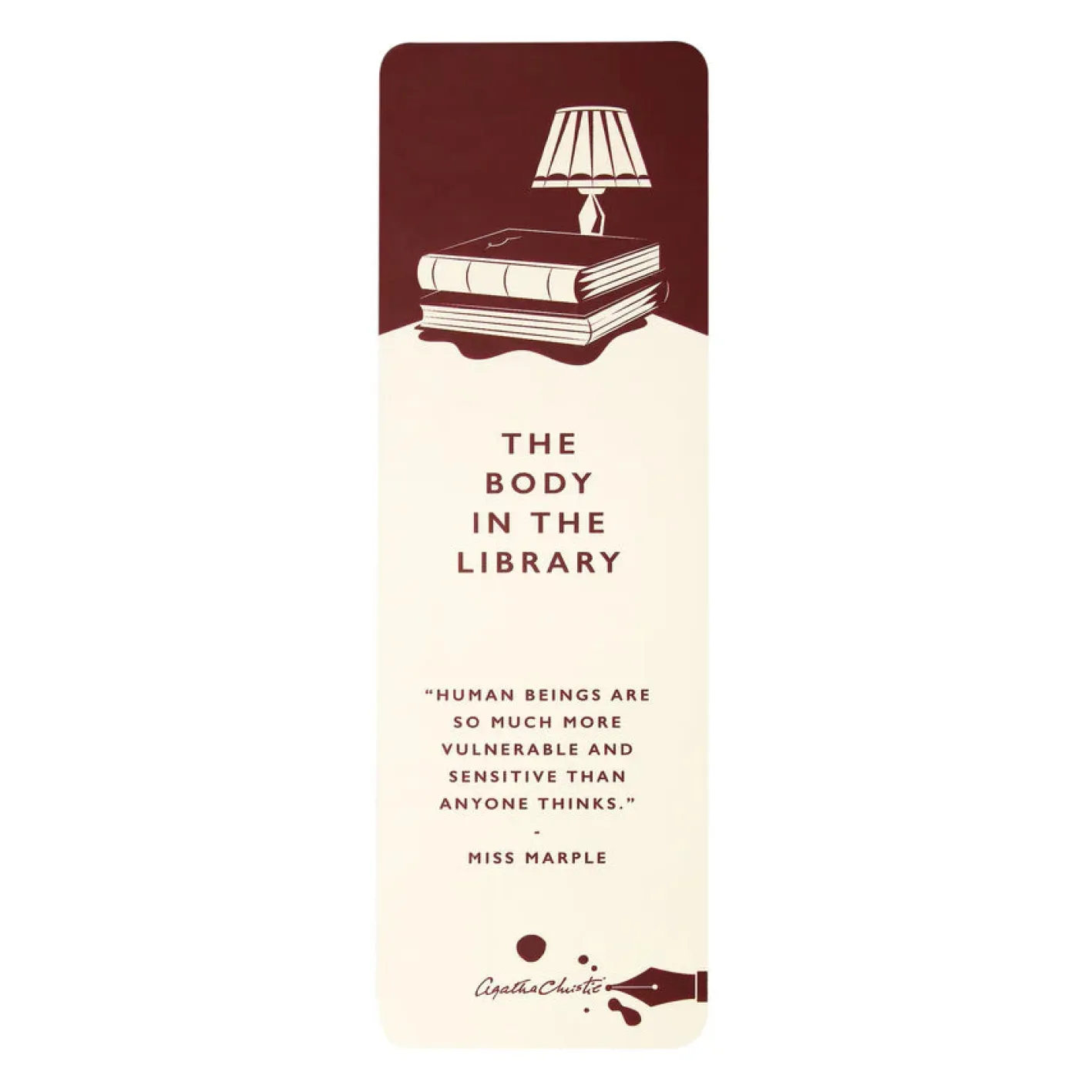 Half Moon Bay Agatha Christie "The Body in the Library" Book Mark