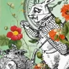 Madame Treacle Alice In Wonderland Nearly Ten to Two Greetings Card