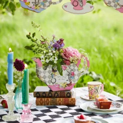 Talking Tables Alice in Wonderland Paper Teapot Flower Vase