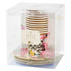 Talking Tables Alice in Wonderland Teacups & Saucer Set - 12 pack
