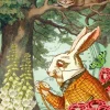 Madame Treacle Alice In Wonderland - The Cheshire Cat Greetings Card