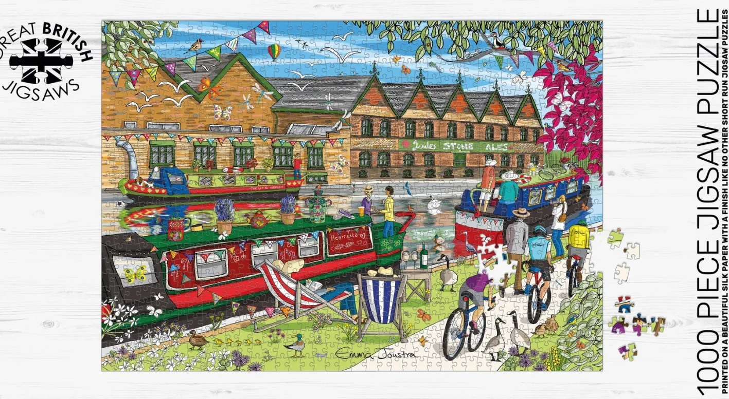 GB Jigsaws Ltd Along the Towpath 1000 Piece Jigsaw Puzzle