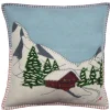 Jan Constantine Alpine Chalet Pillow - Duck Egg Blue