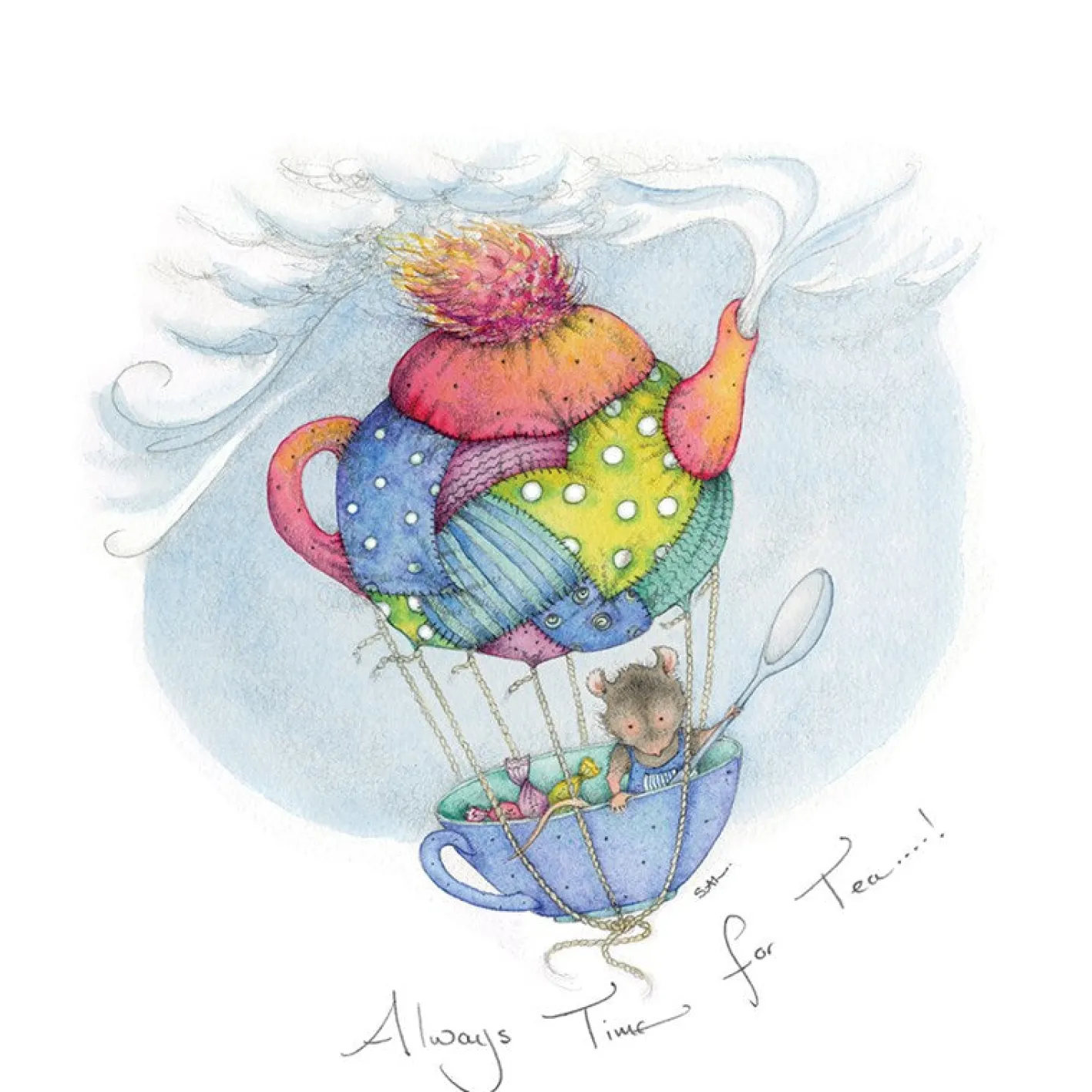 Moongazer Cards Always Time For Tea . . .! Greeting Card
