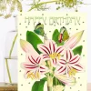 Madame Treacle Amaryllis Glitter Birthday Card