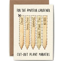 Bewilderbeest Amateur Gardener Greetings Card
