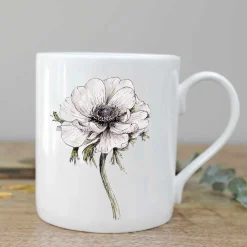 Toasted Crumpet Anemone Bone China Mug Boxed
