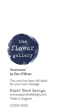 Paper Shed Design Anemones Greetings Card