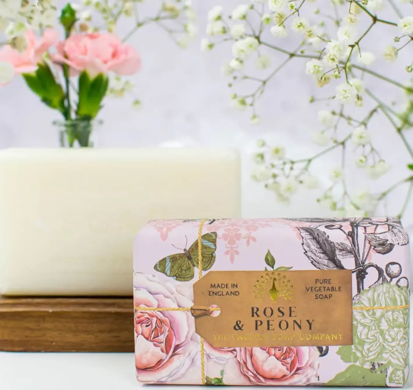 English Soap Company Anniversary Rose & Peony Soap