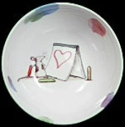 Two Bad Mice Art of Love Medium Bone China Bowl