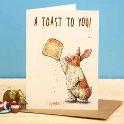 Bewilderbeest A Toast to You Greetings Card