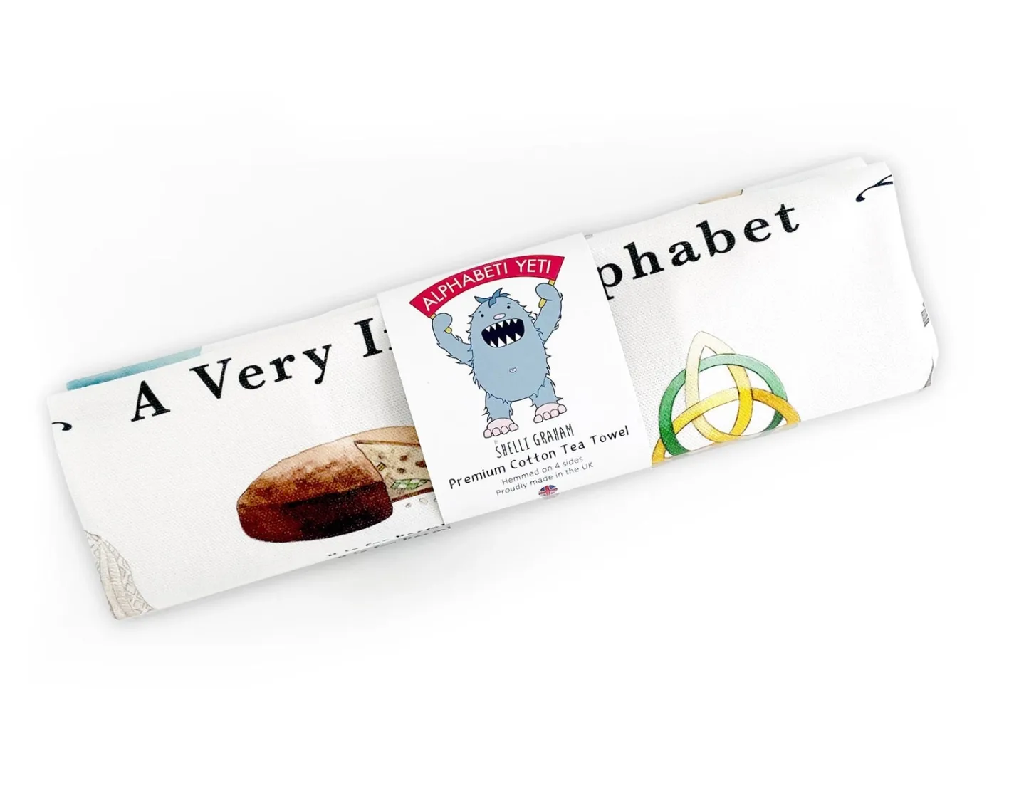 Yeti A Very Irish Alphabet Tea Towel