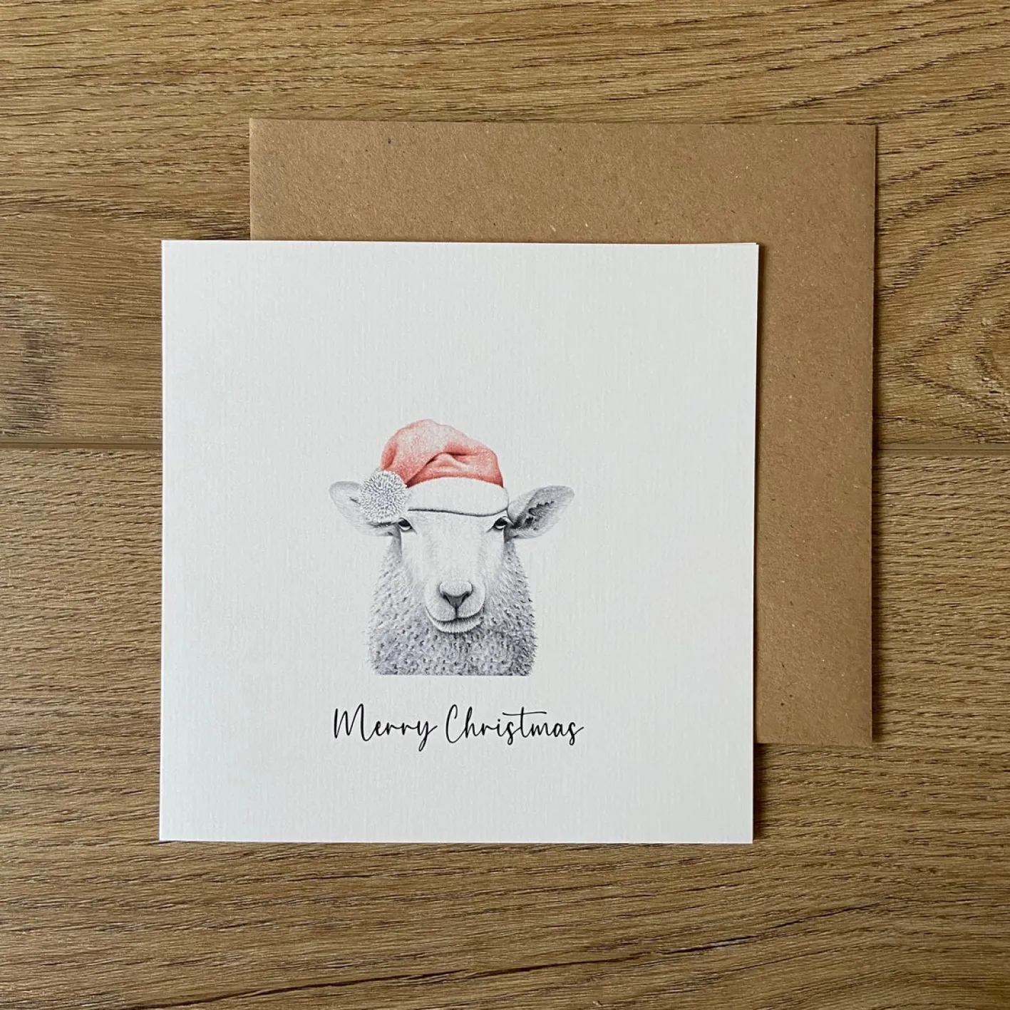 Katherine Sheard Designs Baaley Sheep Christmas Greetings Card