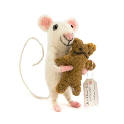 Sew Heart Felt Baby Felt Mouse Carrying Bear