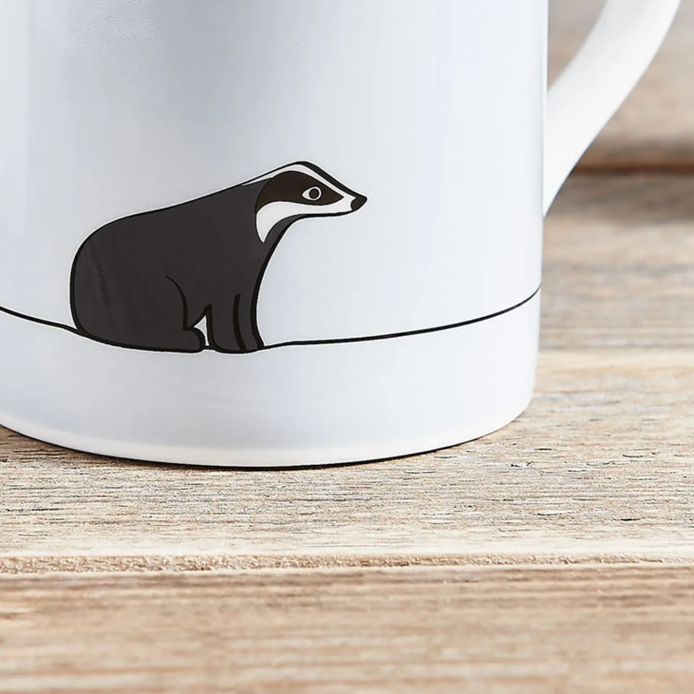 Jin Designs Badger Mug