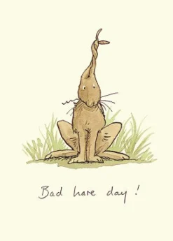 Two Bad Mice Bad Hare Day Greetings Card