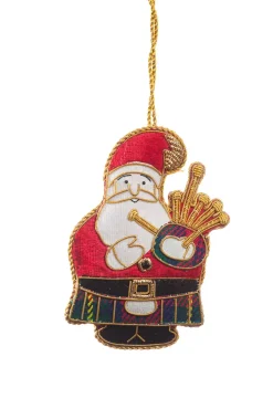 St. Nicolas Bagpiping Father Christmas Decoration