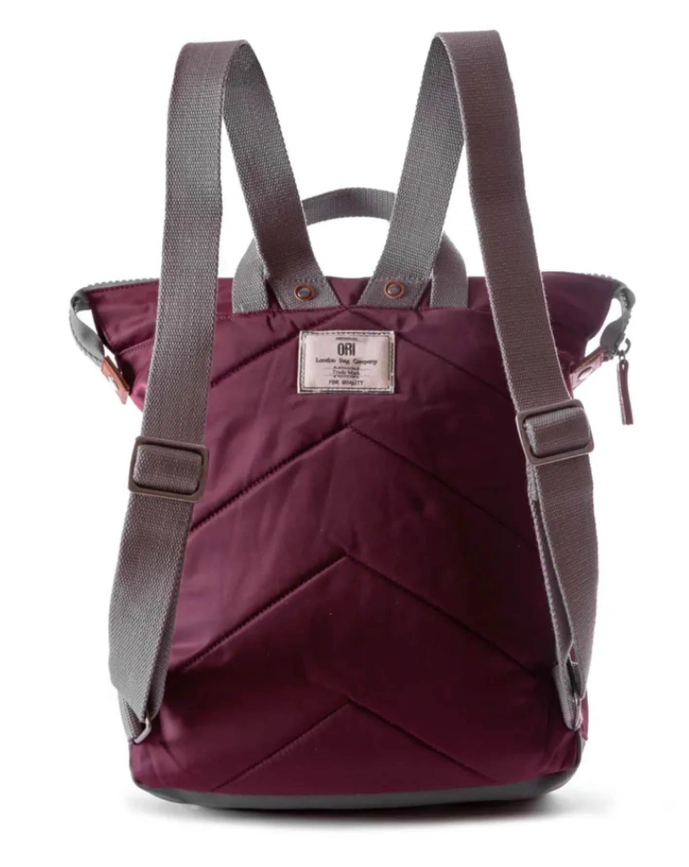 Ori London Bantry B Plum Recycled Nylon Backpack - Medium