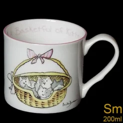 Two Bad Mice Basketful of Kittens Small Mug