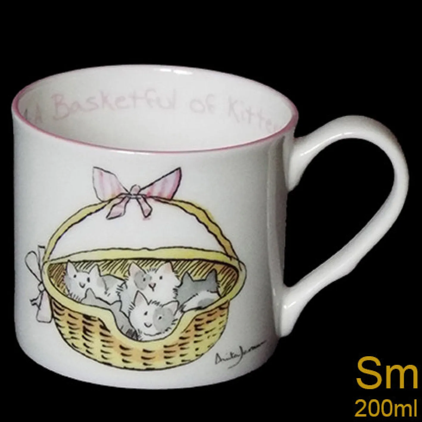 Two Bad Mice Basketful of Kittens Small Mug