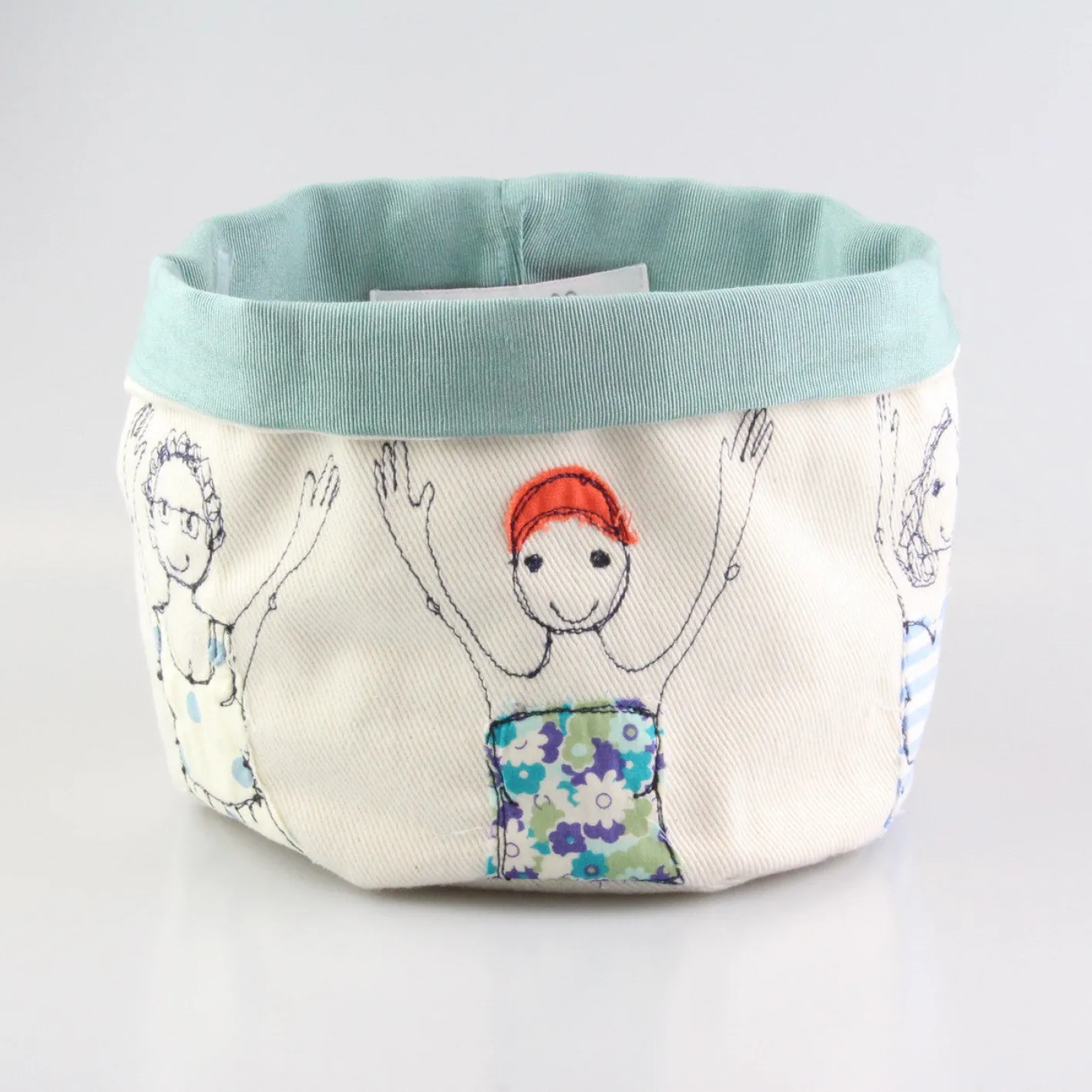 Poppy Treffry Bathers Embroidered Art Pot