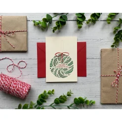 Becky Amelia Bauble Christmas Card