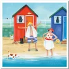 Emma Ball Beach Swim Greetings Card