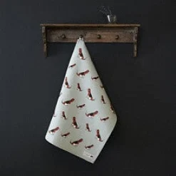 Sweet William Beagle Tea Towel