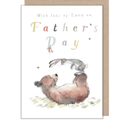 Paper Shed Design Bear, Hare & Mouse Father's Day Greetings Card