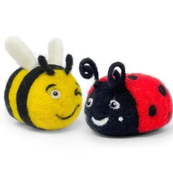 The Crafty Kit Co. Beastie Buddies Bee & Ladybird Needle Felting Craft Kit