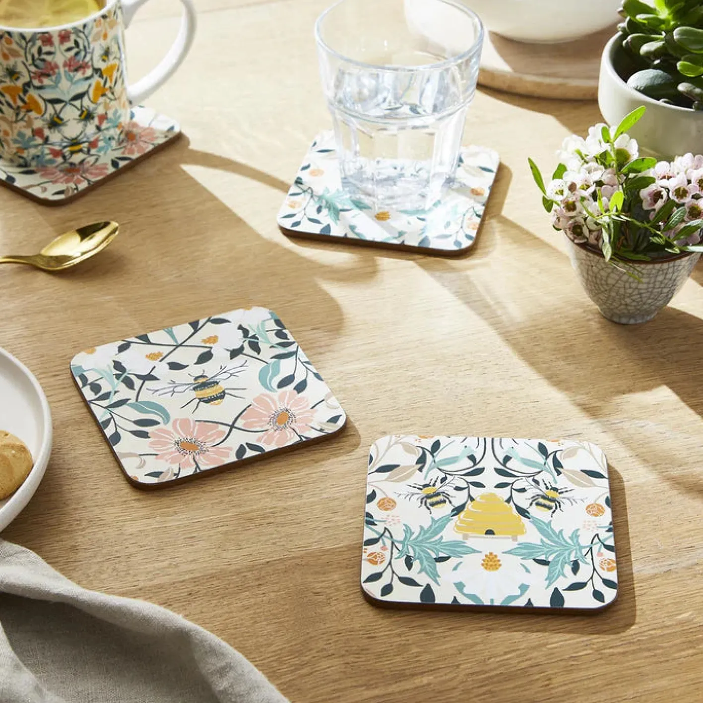 Ulster Weavers Bee Bloom Coasters - Set of 4