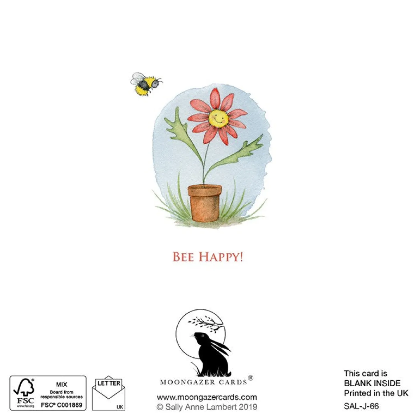Moongazer Cards Bee Happy! Greeting Card