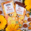 Gnaw Chocolate Bee Happy Milk Chocolate with Honeycomb & Crunchy Caramel Chocolate Bar