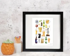 Corinne Alexander Beer Print by