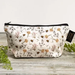 Toasted Crumpet Bees & Honeysuckle (Pure) Small Makeup Bag