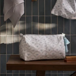 Sophie Allport Bees & Leaves Quilted Cotton Wash Bag - Large