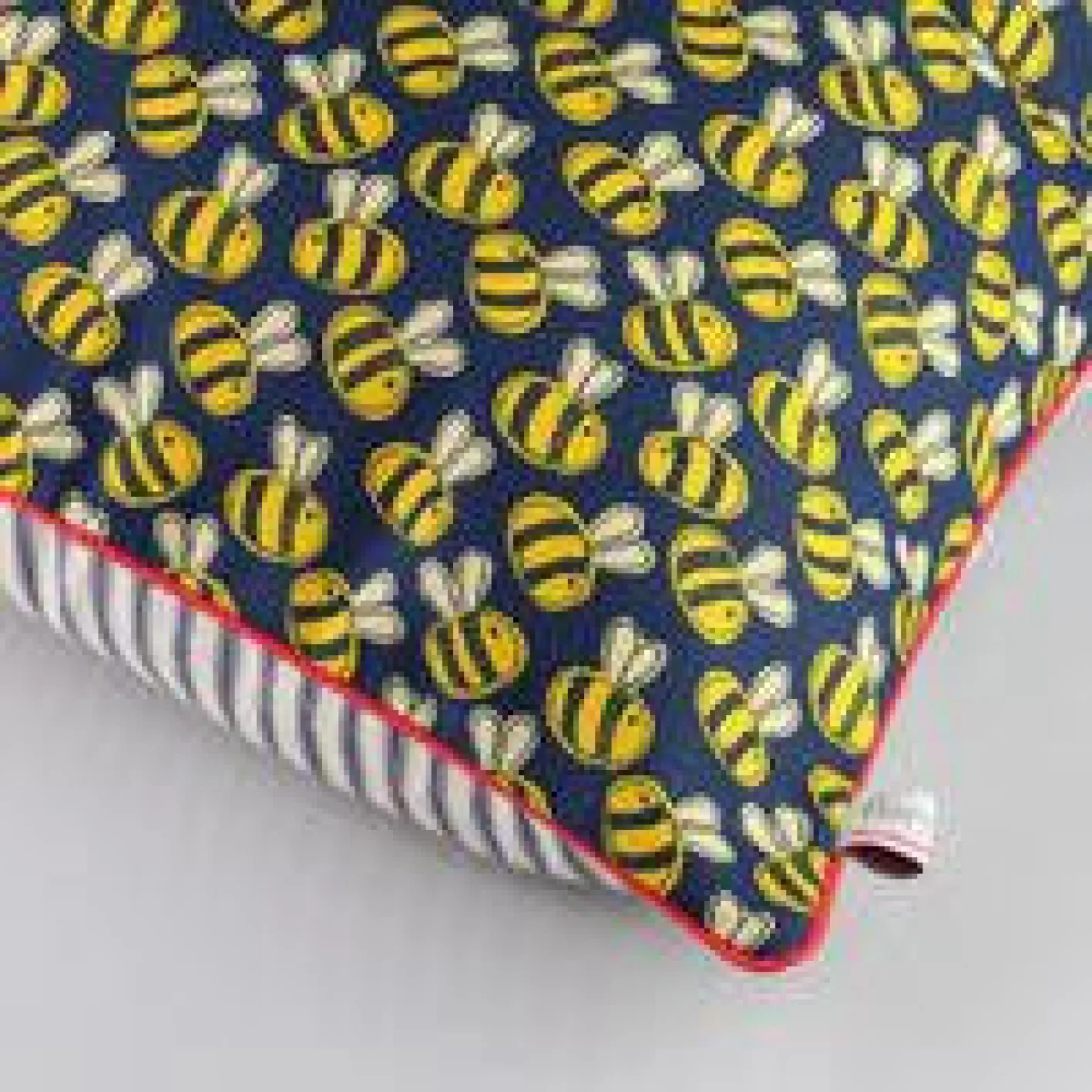 Poppy Treffry Bees Piped Cushion