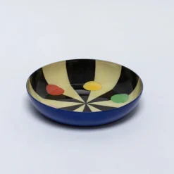 Roomytown Benson's Colour Hexagon Round Enamel Printed Tray