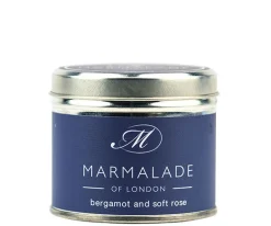 Marmalade of London Bergamot & Soft Rose Medium Tin Candle