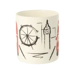 Mclaggan Smith Big Red Bus Bone China Mug