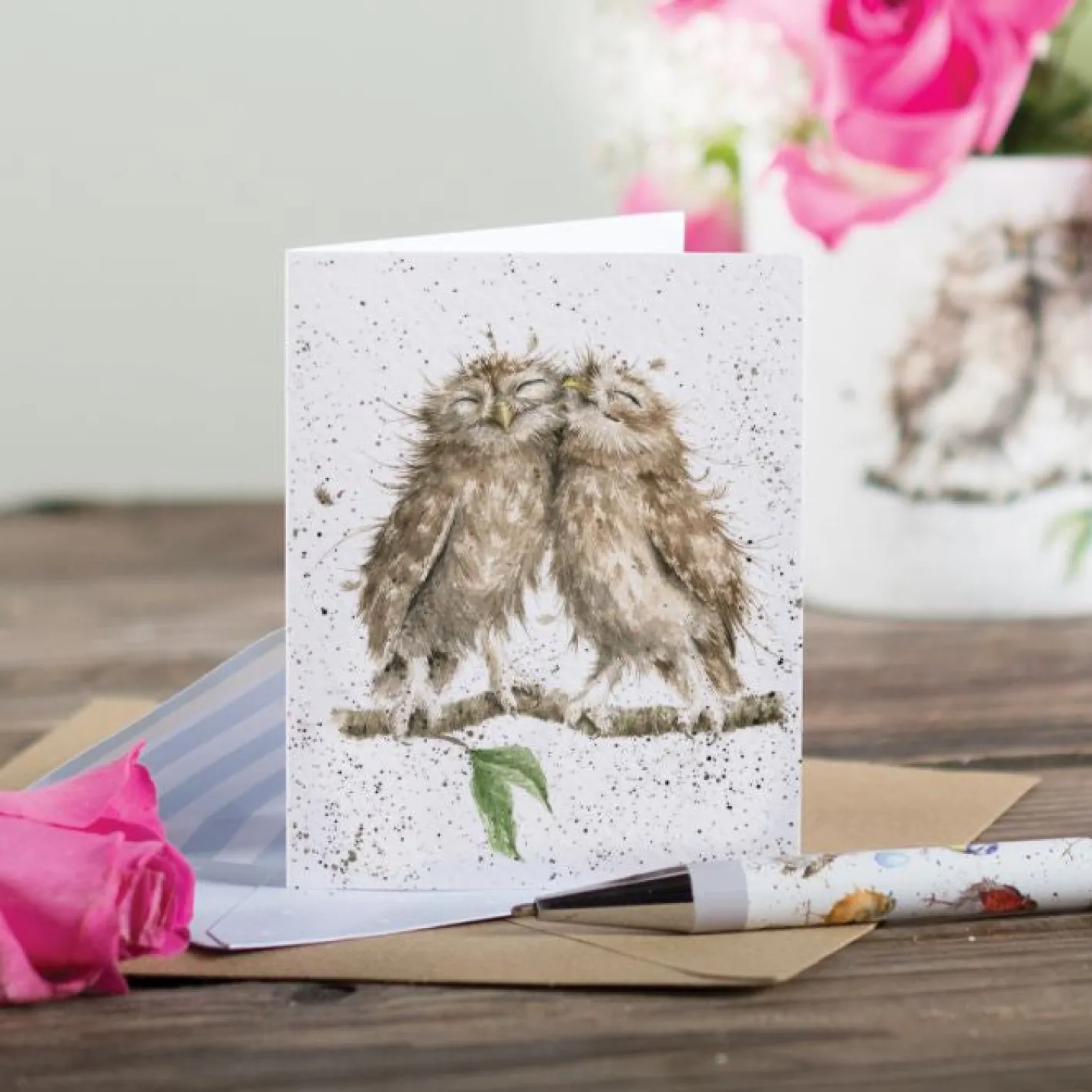 Wrendale Designs 'Birds of a Feather' Owl Gift Enclosure Card