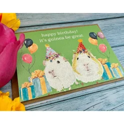 Jen Winnett Birthday Guinea Pigs Eco-Card