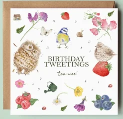 West Country Designs 'Birthday Tweetings' Card