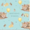West Country Designs 'Birthday Wishes' Cat & Mice Birthday Card