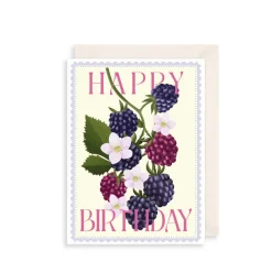 The Art File Blackberries Birthday Greeting Card