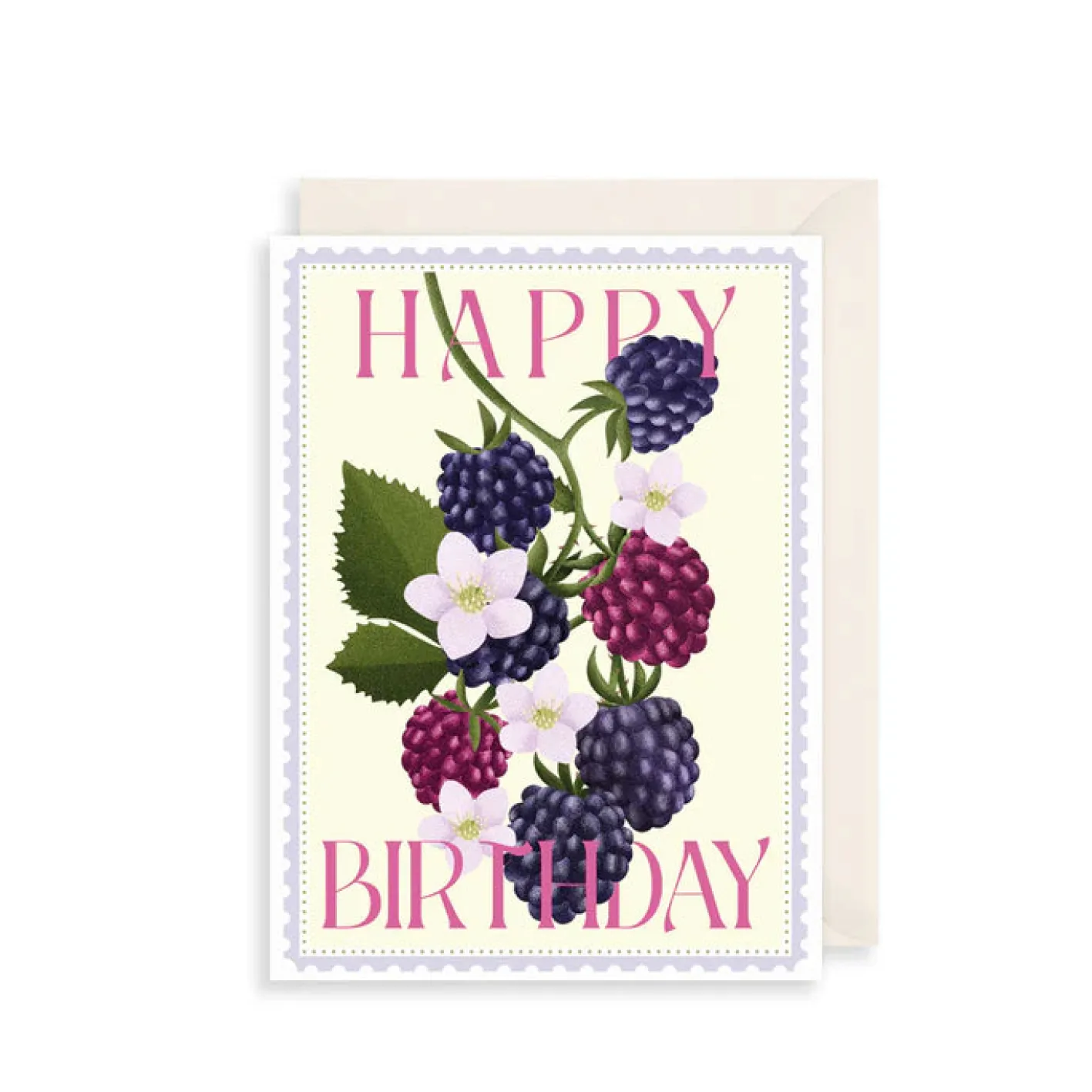 The Art File Blackberries Birthday Greeting Card