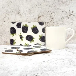 Corinne Alexander Blackberry Coaster Set by