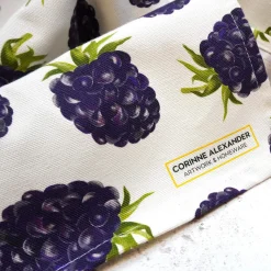 Corinne Alexander Blackberry Tea Towel by
